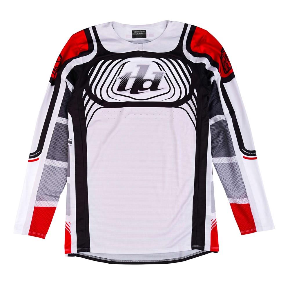 Troy Lee Designs SE Pro Wavez Motocross Jersey Off-White / Red