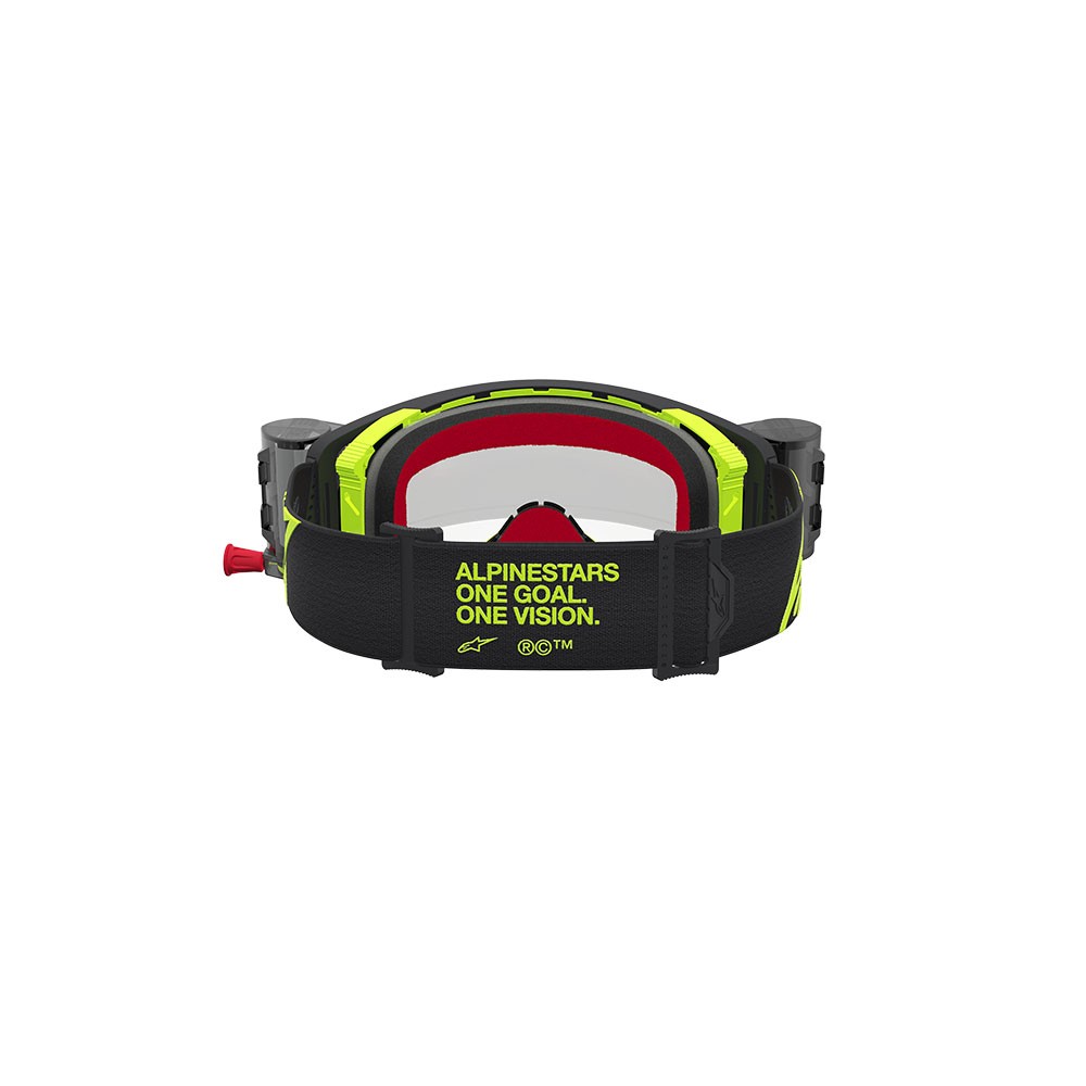 Alpinestars Supertech Firma 2.0 Motocross Goggles Roll Offs Black/Yellow Clear Lens