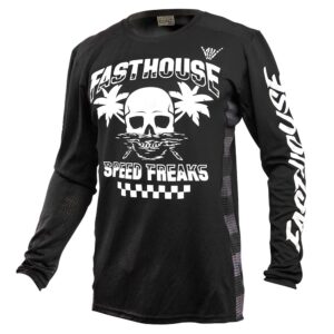 Fasthouse Youth Grindhouse Subside Motocross Jersey Black - Image 1