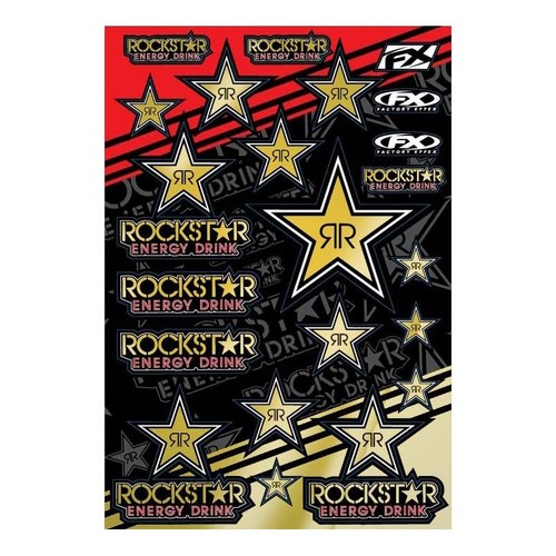 MYLAR ROCKSTAR ENERGY STICKER SHEET [A]
