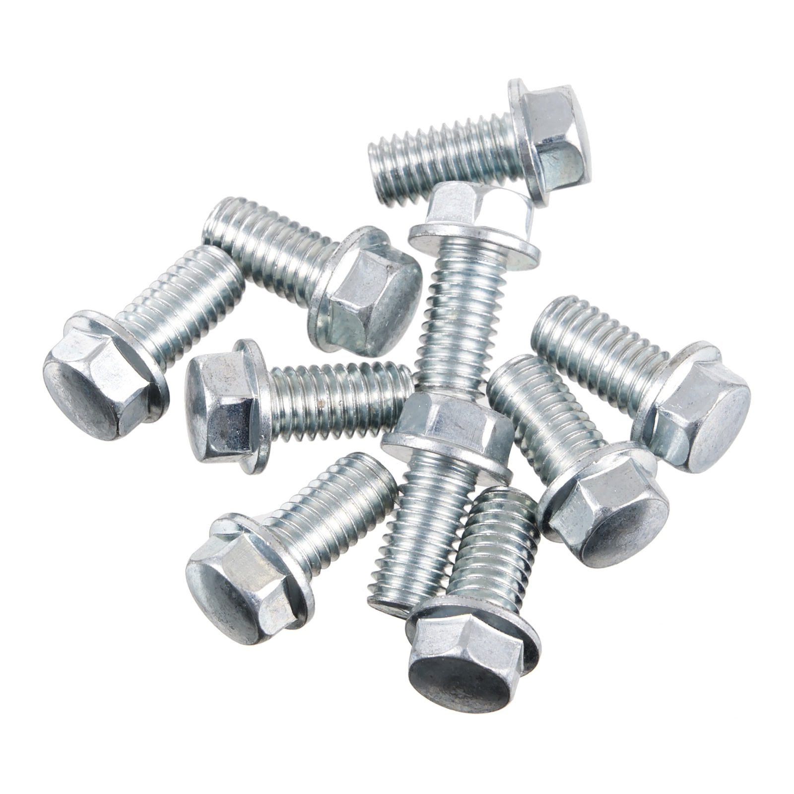 Bolt 8mm M6x12mm Hex Flange Bolt (Packet of 10) - Image 2