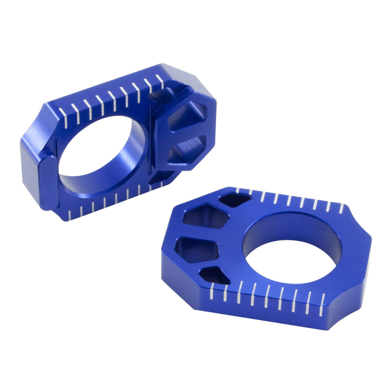 Zeta Rear Axle Block Yamaha YZ250F '12-, YZ450F '10- Blue - Image 1