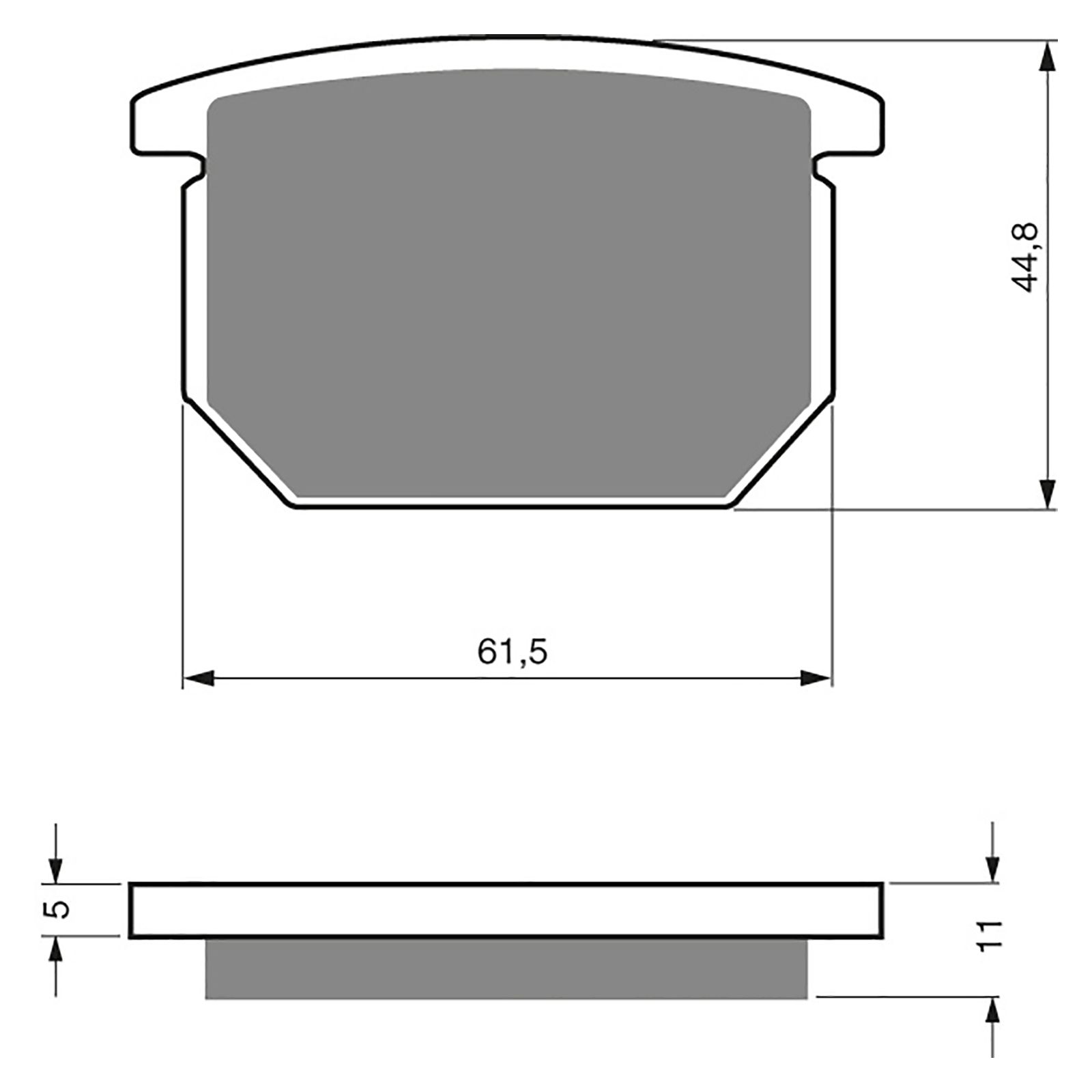 BRAKE PADS GOLDFREN SINTERED SPORTS GF138 - S3 ( PH13 ) - Image 1