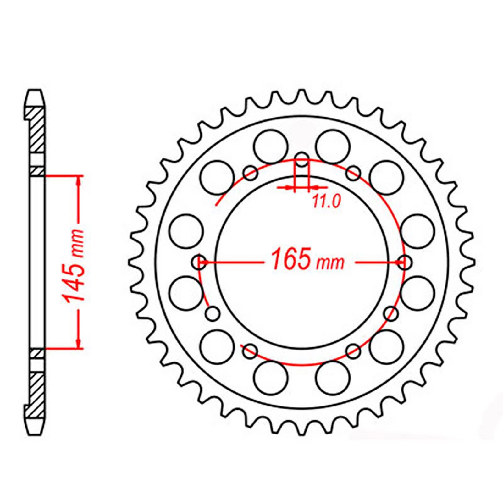 SPKT REAR OE STEEL 1311 45T #525 - Image 1