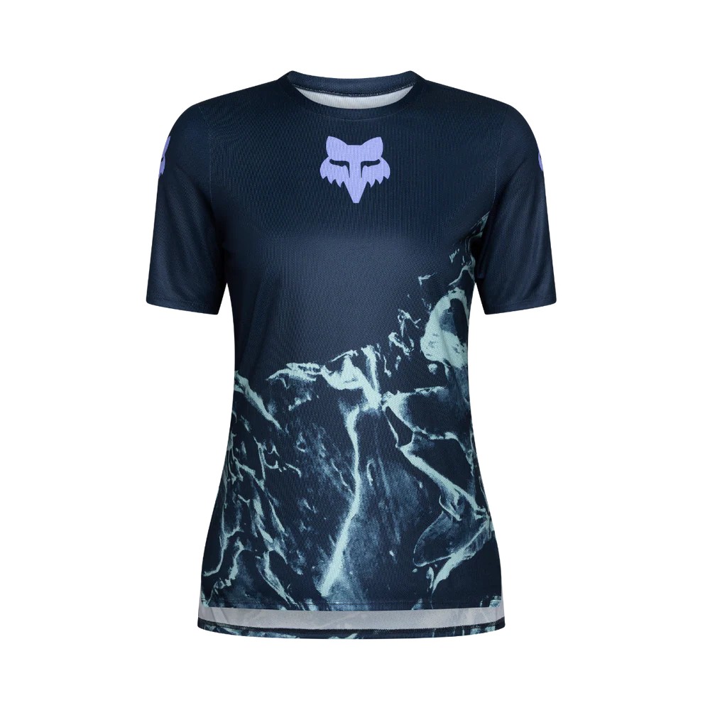 Fox Ranger MTB Jersey Image Print Ladies arctic Blue