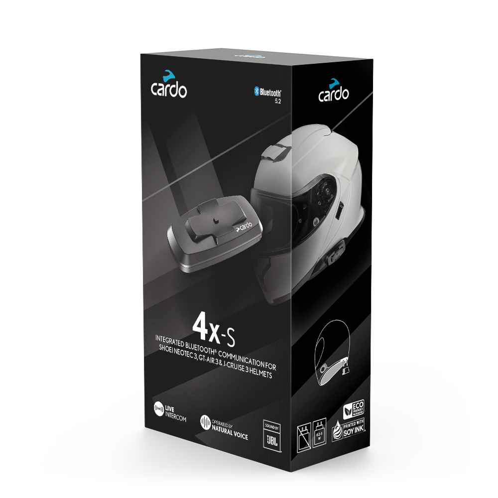 Cardo 4X-S for Shoei Neotec 3 / GT-Air 3 / J-Cruise 3