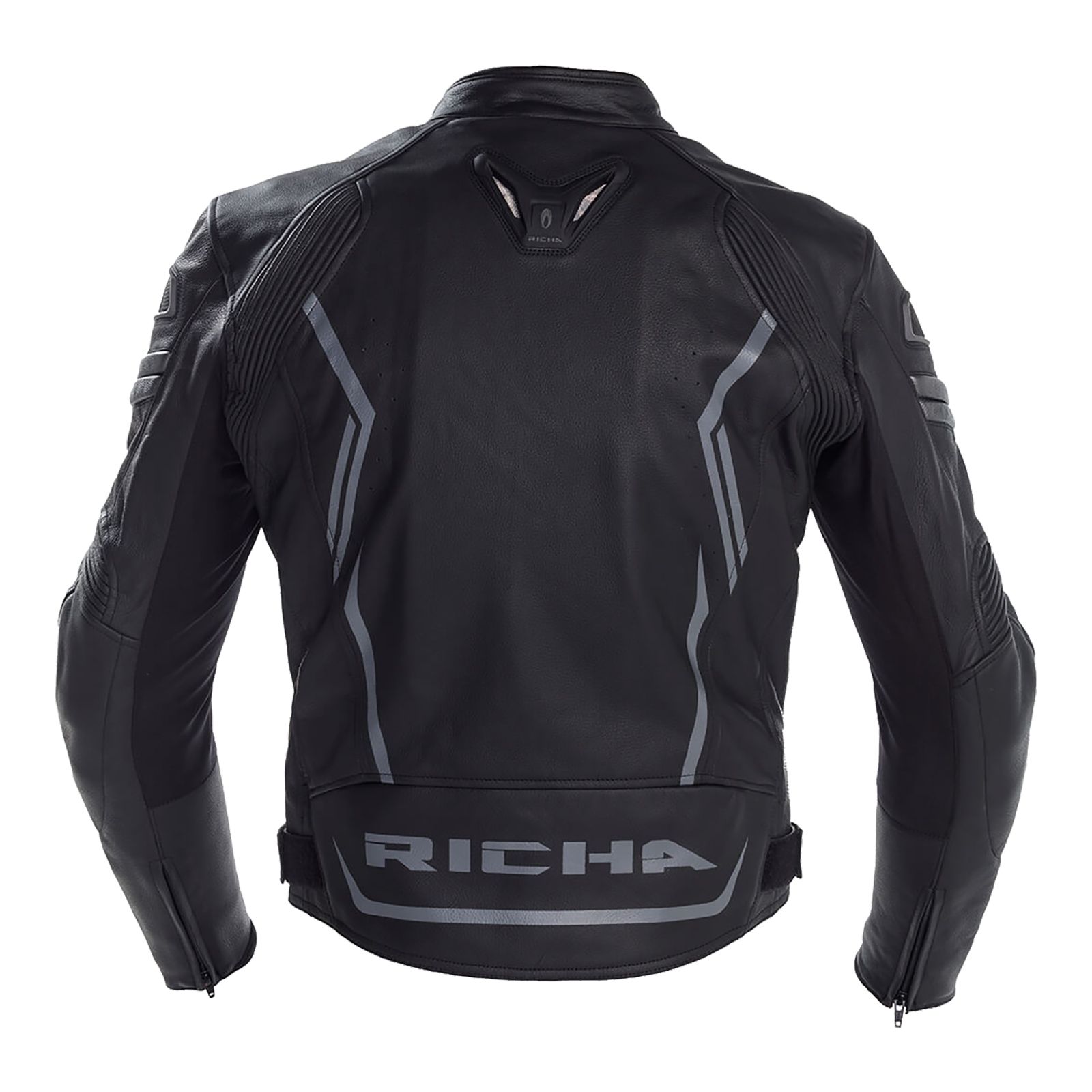 Road Jacket Richa Assen Leather Black - Image 2