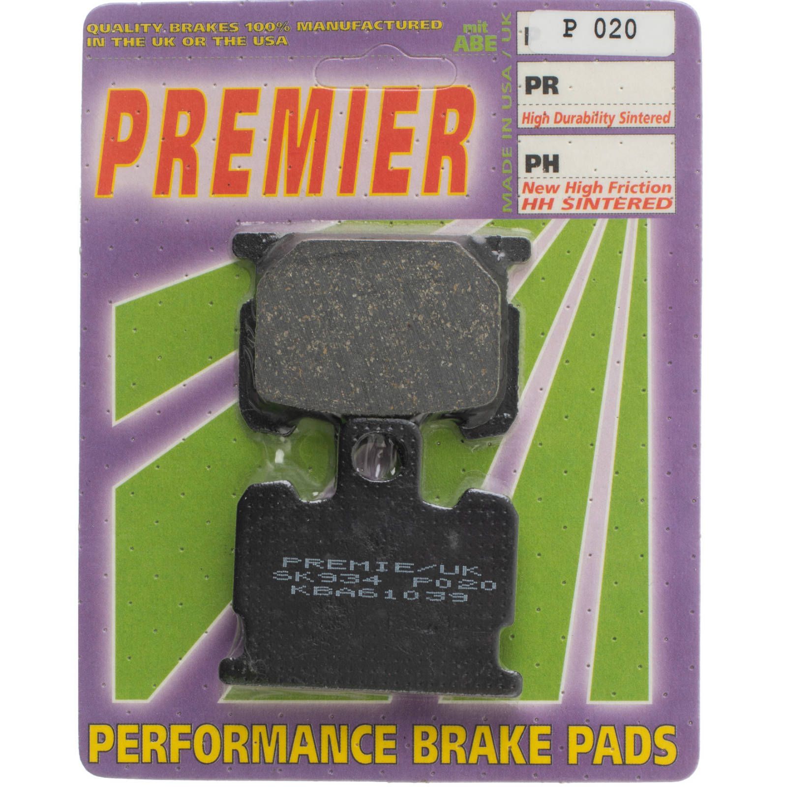 PREMIER BRAKE PADS P020 - YAM - Image 1