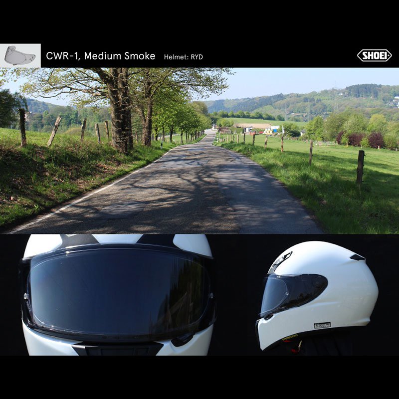 VISOR SHOEI NXR / RYD / X-SPIRIT3 CWR-F MELLOW SMOKE E6 FLAT