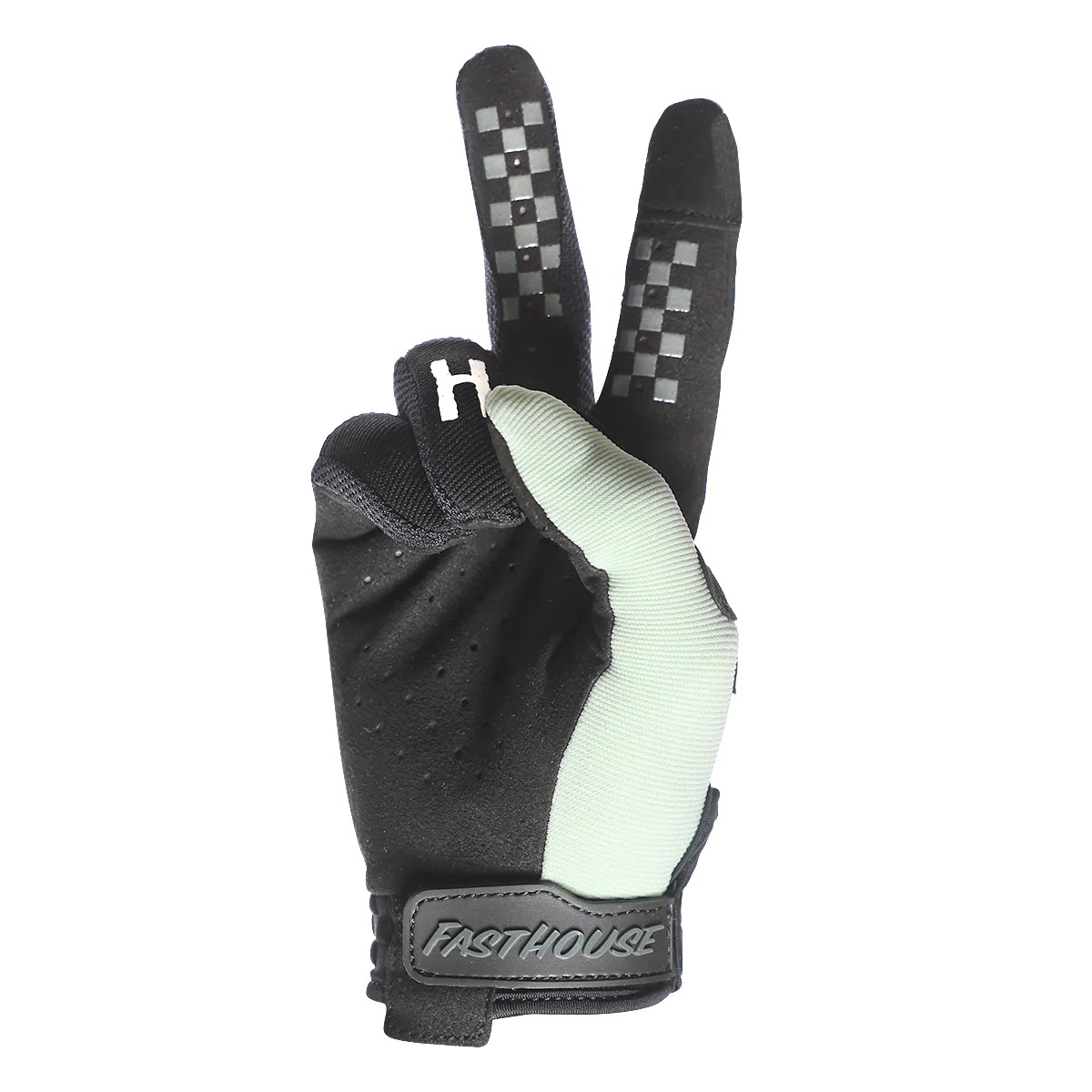 Fasthouse Women's Speed Style Fortune Motocross Gloves Mint/Peach - Image 2
