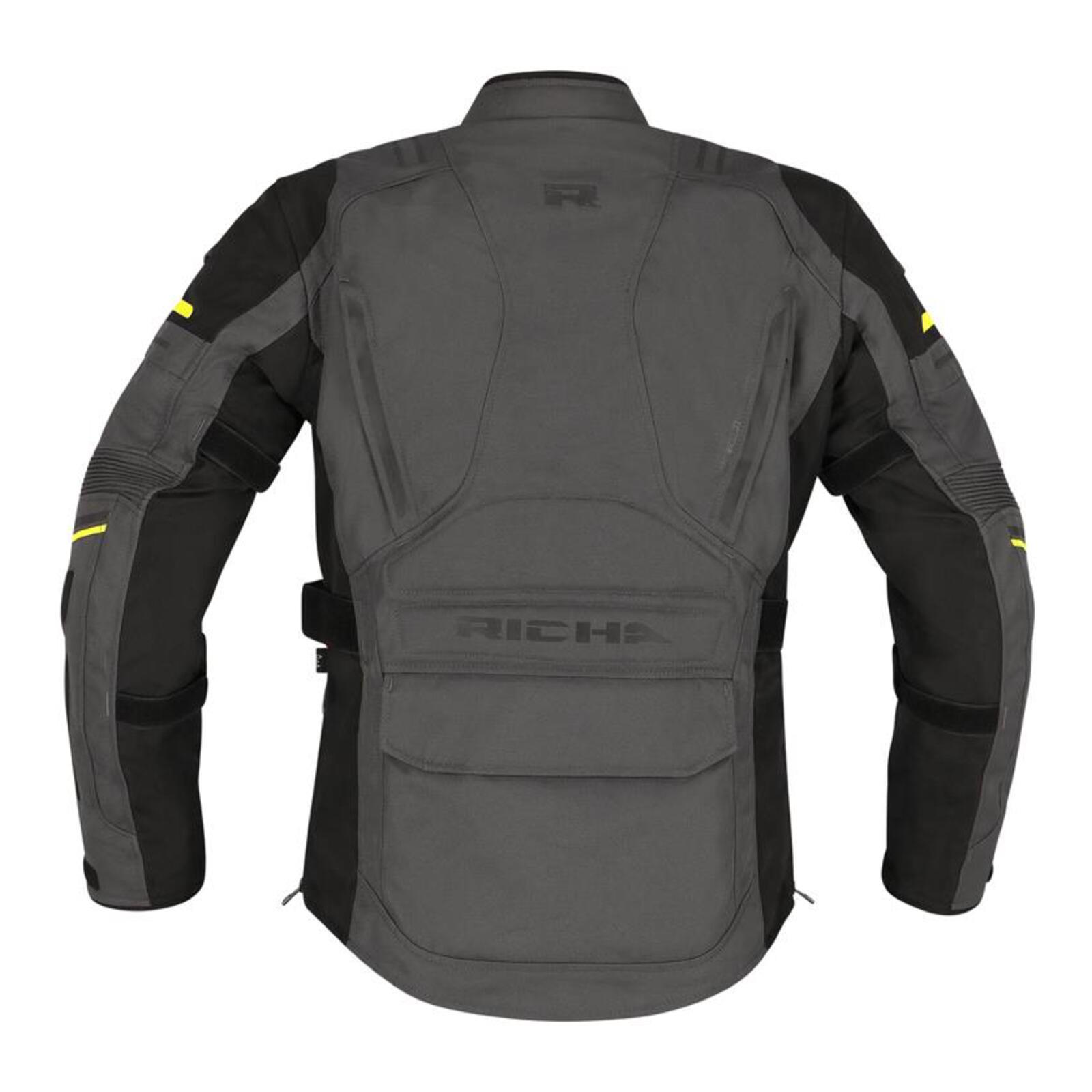 Richa Infinity 3 Women's Road Jacket  Grey / Fluo Yellow - Image 2