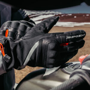 Spidi NK6 Winter Waterproof Leather Road Gloves Black - Image 4