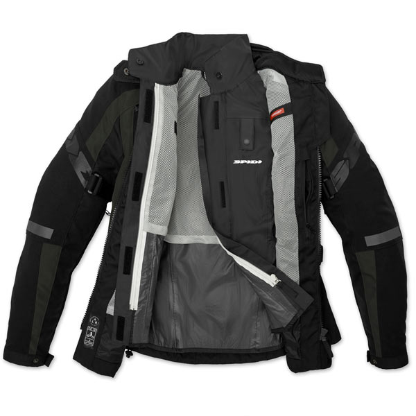 Spidi 4season Evo Road Jackets Ladies Black/Dark Green