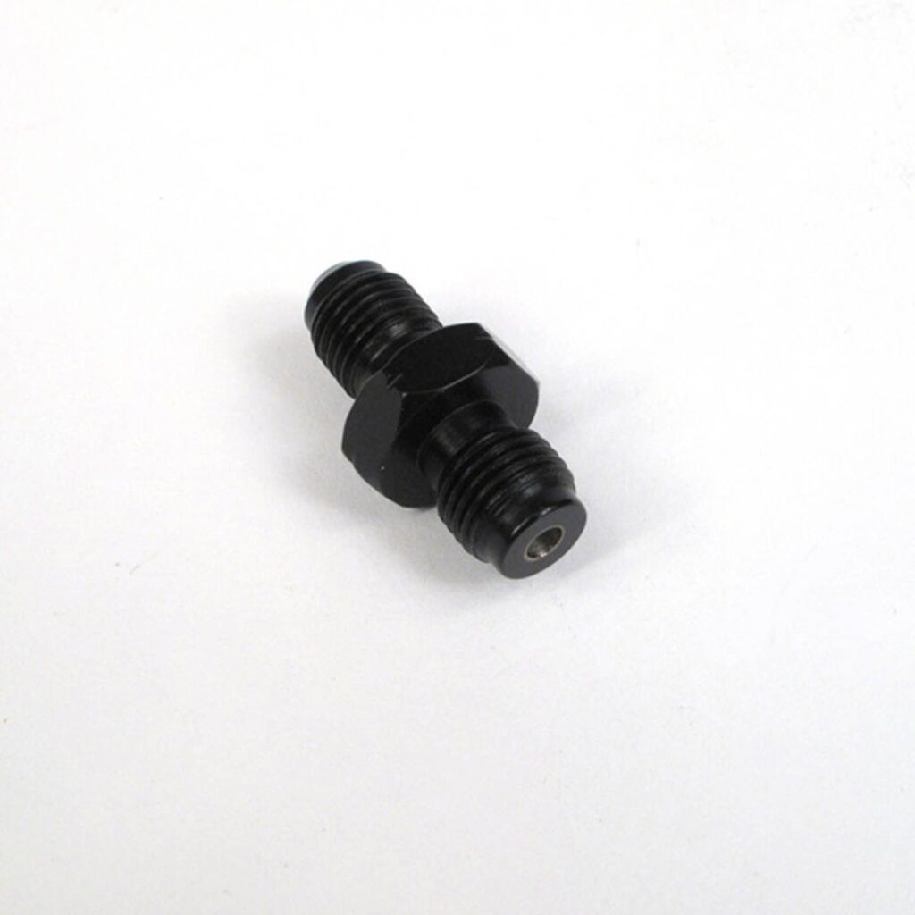 WHITES BRAKE - MALE ADAPTOR 3/8-24TPI-10mmX1.0 - STEEL BLK