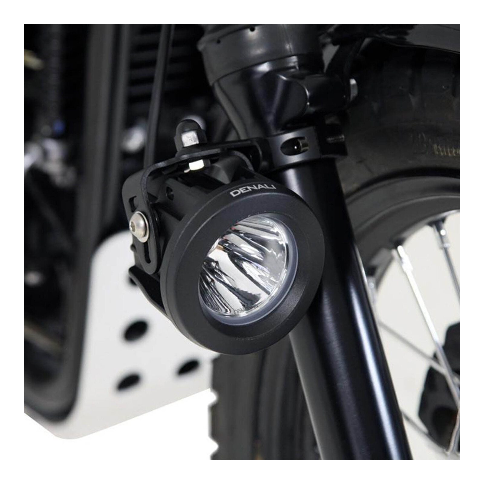 Denali USD Fork Tube Light Mount/ 50-60mm Diametre Tubes - Black - Image 3