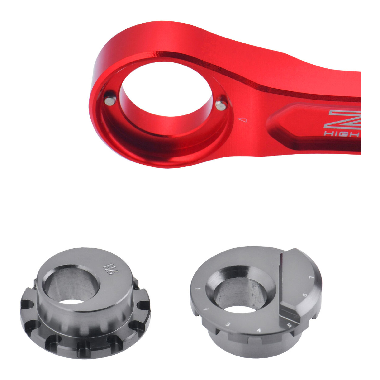 Zeta RSL Adjustable Lowering Link - Assorted Honda CRF Models - Red - Image 8