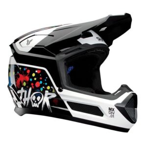 Thor Fleet Splat Motocross Helmet Youth Black - Image 1