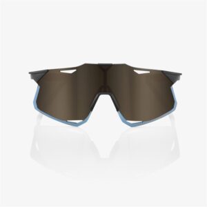 100% Hypercraft Matte Black Sunglasses Soft Gold Mirror Lens - Image 2