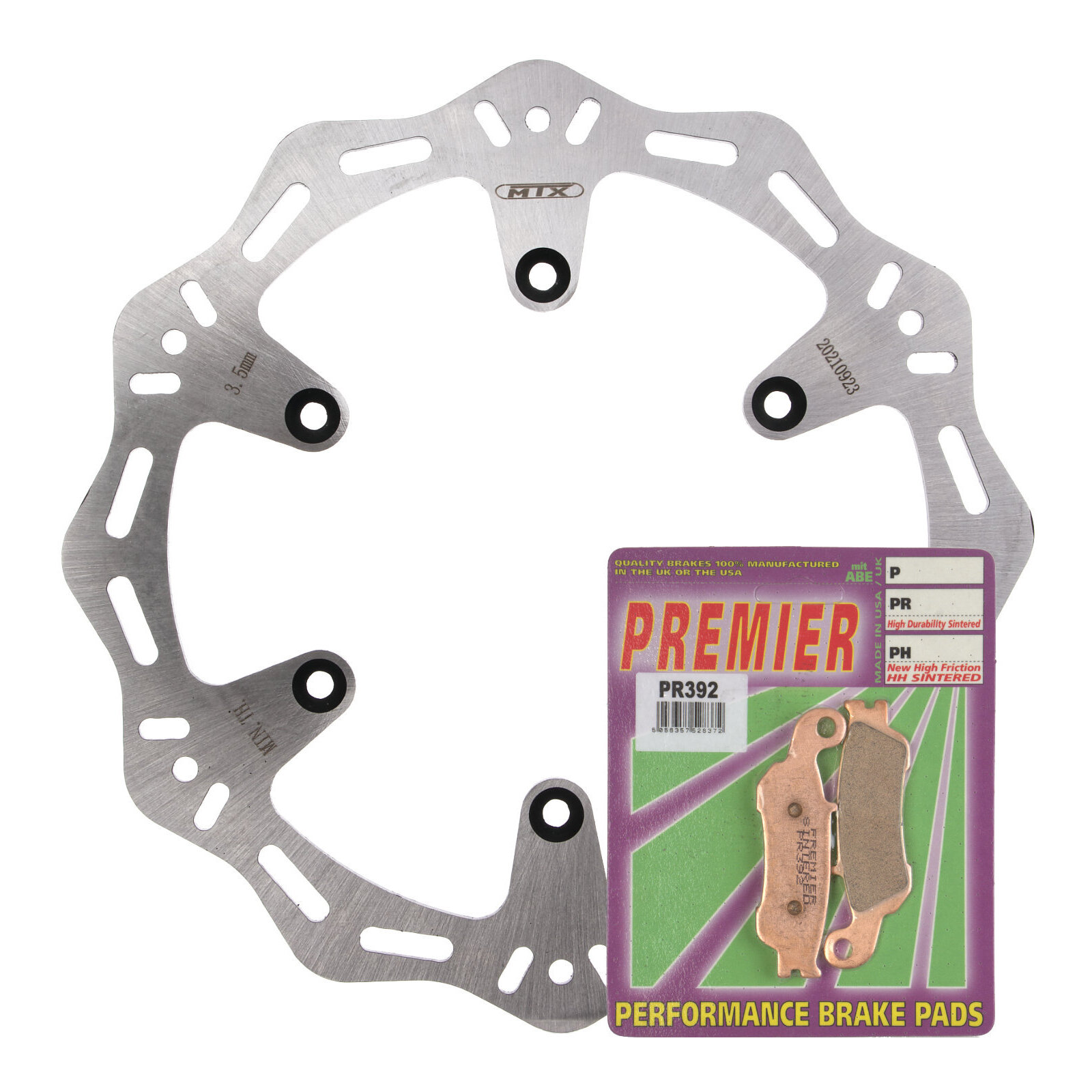 MTX Hornet Disk & Premier Pad Front Kit - Yamaha - Image 1