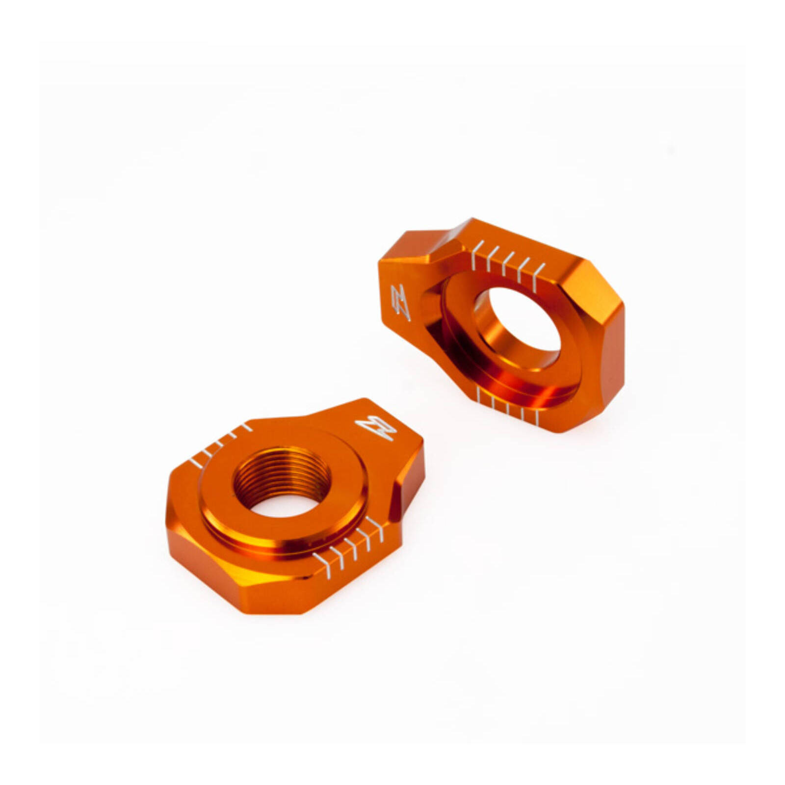 Zeta Rear Axle Block KTM SX/SXF- '12, 85SX,EXC Orange - Image 1