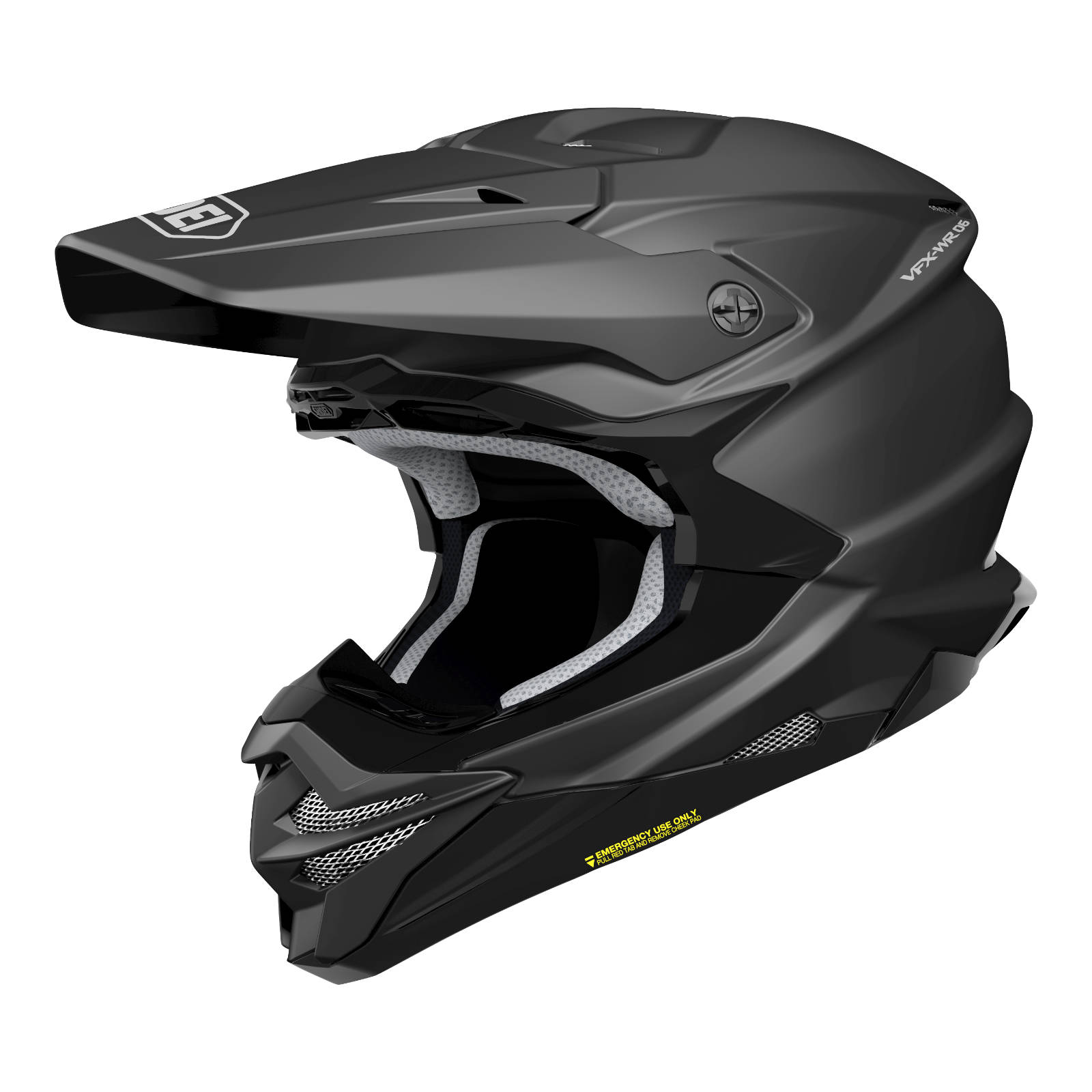 Shoei VFX-WR06 M.E.D.S Motocross Helmet - Matte Black - Image 1