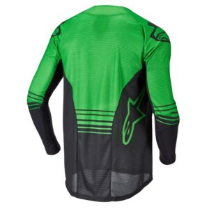 Alpinestars Techstar Phantom Motocross Jersey Anthracite/Green Neon - Image 2