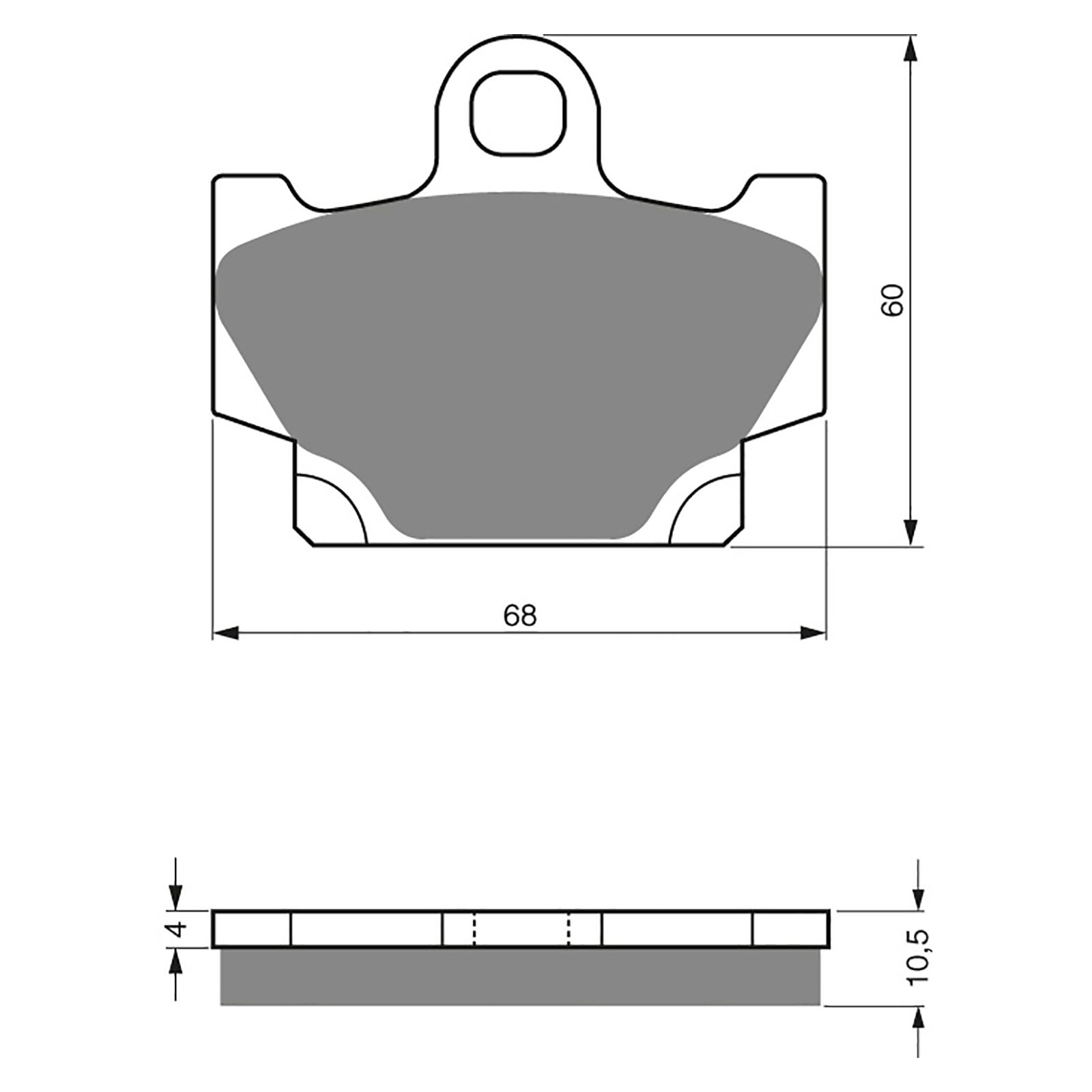 BRAKE PADS GOLDFREN SINTERED SPORTS GF113 - S3 ( PH21 ) - Image 1