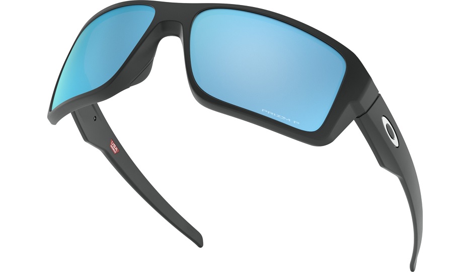 Oakley Double Edge Sunglasses Matte Black w/PRIZM Deep Water Polarized Lenses