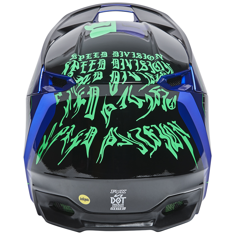 Fox V1 Peril Motocross Helmet Blue