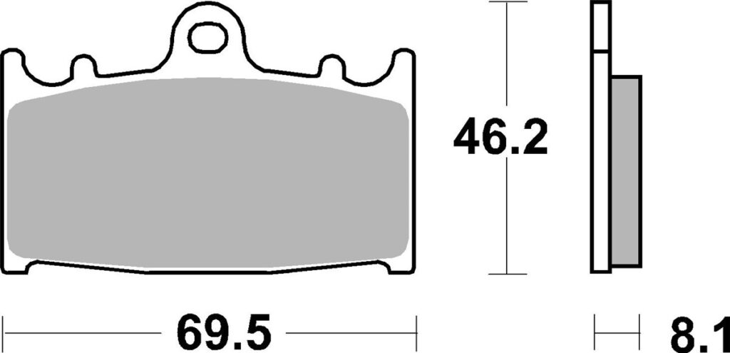 SBS 631HS Front Brake Pads