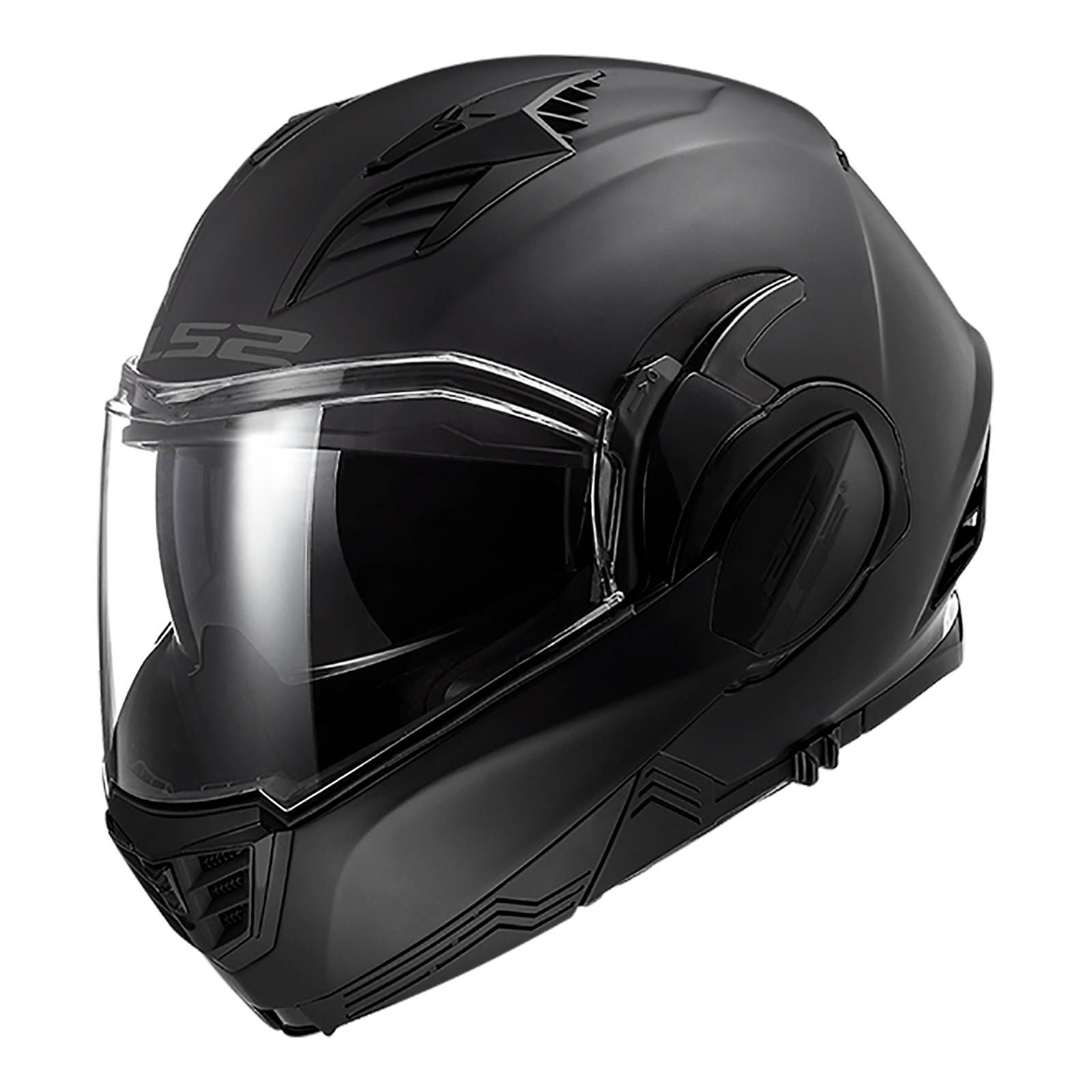 Flip Front Helmet LS2 FF900 Valiant II Noir Matte Black - Image 2