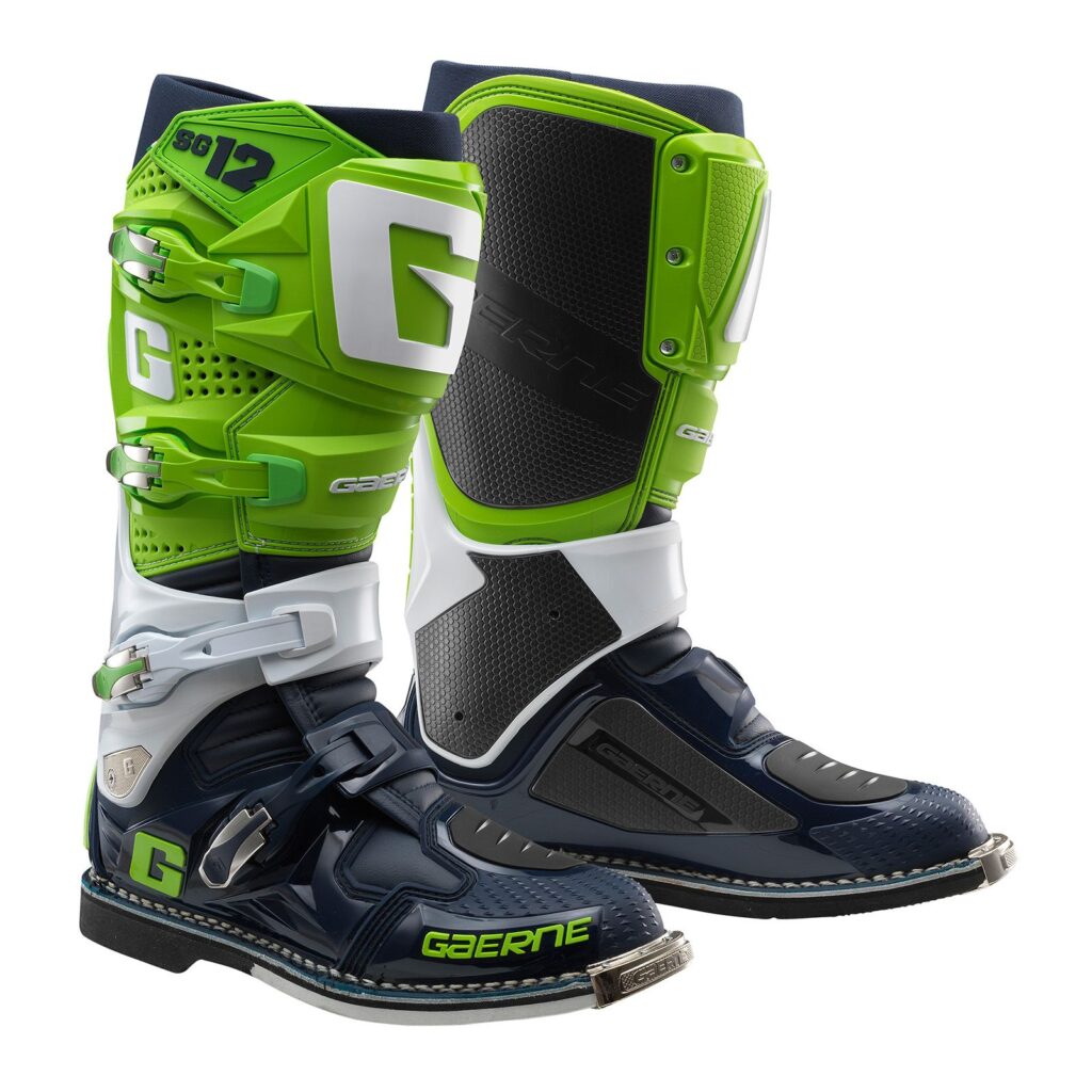 Motocross Boot Gaerne SG12 Green/White/Navy