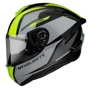 MT Helmet Targo Pro Sound Road Helmet Fluro Yellow - Image 3