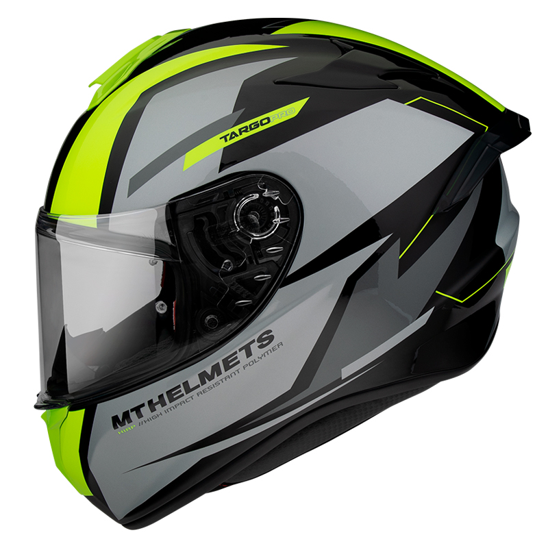 MT Helmet Targo Pro Sound Road Helmet Fluro Yellow