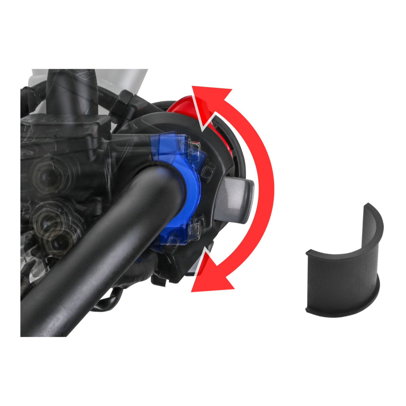 Zeta Rotating Bar Clamp Clutch - Blue - Image 6
