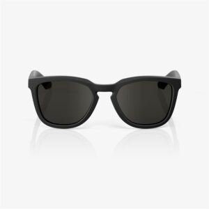 100% Hudson Soft Tact Black Sunglasses Smoke Lens - Image 2