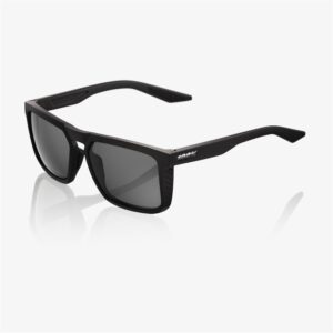 100% Renshaw Soft Tact Black Sunglasses Smoke Lens - Image 1