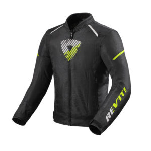 Road Jacket REV’IT! Sprint H2O Black/Neon Yellow - Image 1