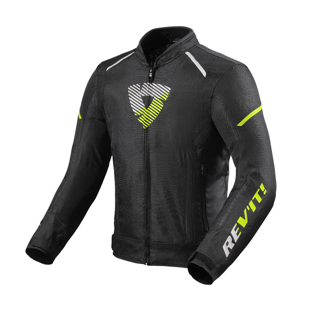 Road Jacket REV’IT! Sprint H2O Black/Neon Yellow
