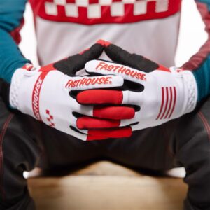 Fasthouse Speed Style Mod Motocross Glove Red/White - Image 6