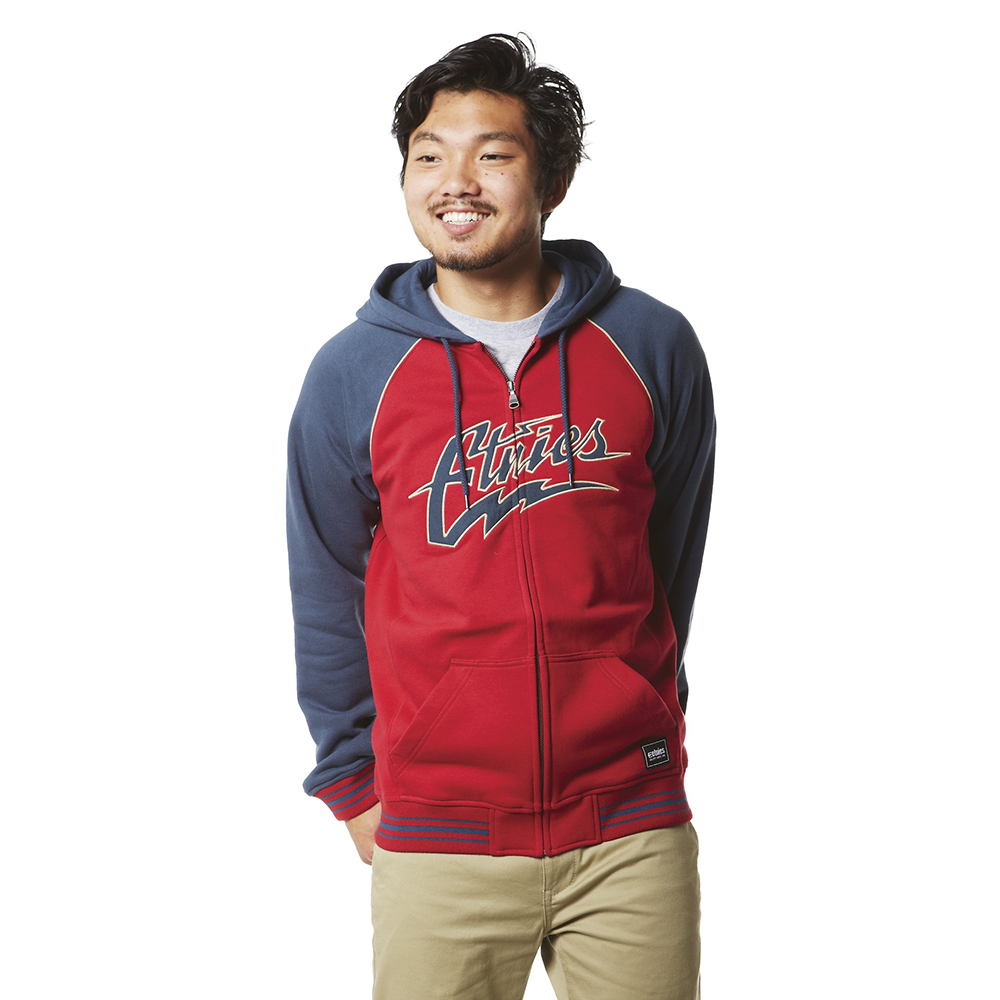 THUNDEROUS ZIP FLEECE [RED/NAVY]