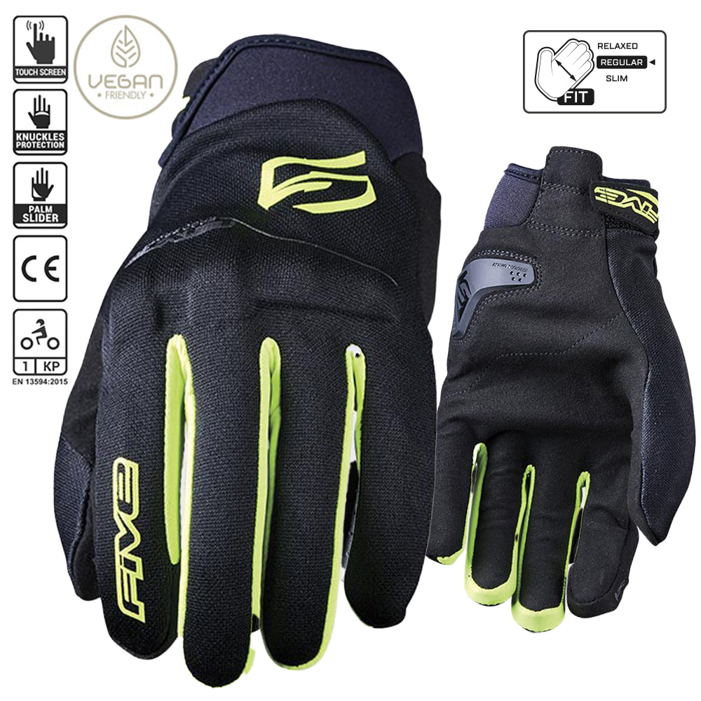 FIVE Globe EVO Road Gloves Black/Fluro