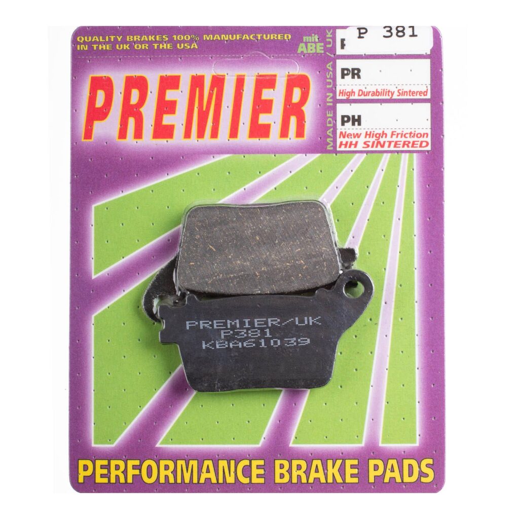 PREMIER BRAKE PADS P381 - HON | KAW | SUZ | YAM
