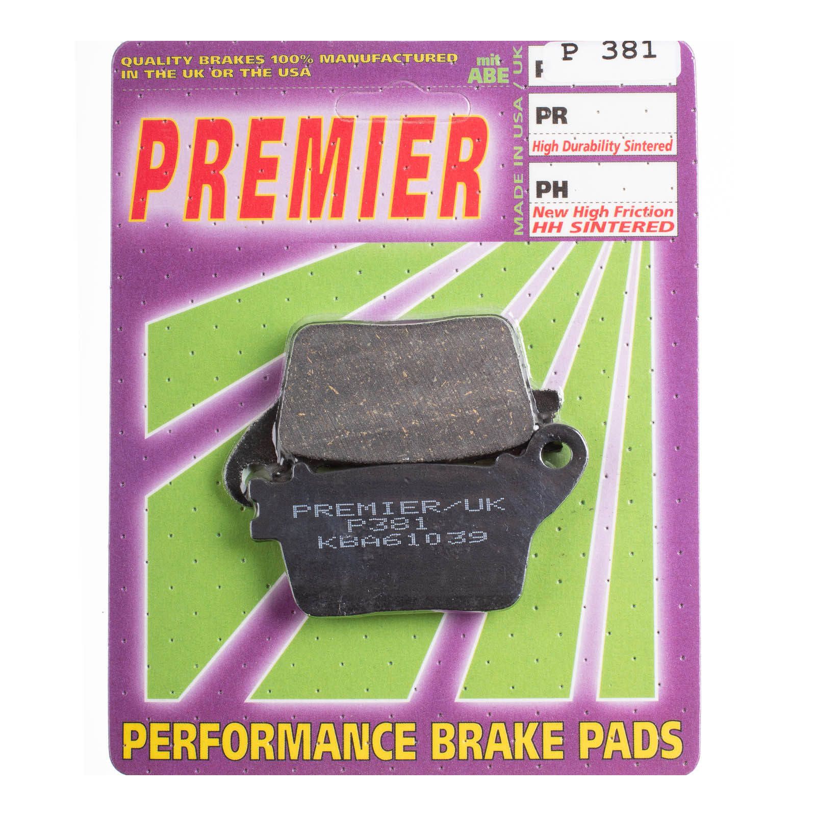 PREMIER BRAKE PADS P381 - HON | KAW | SUZ | YAM - Image 1