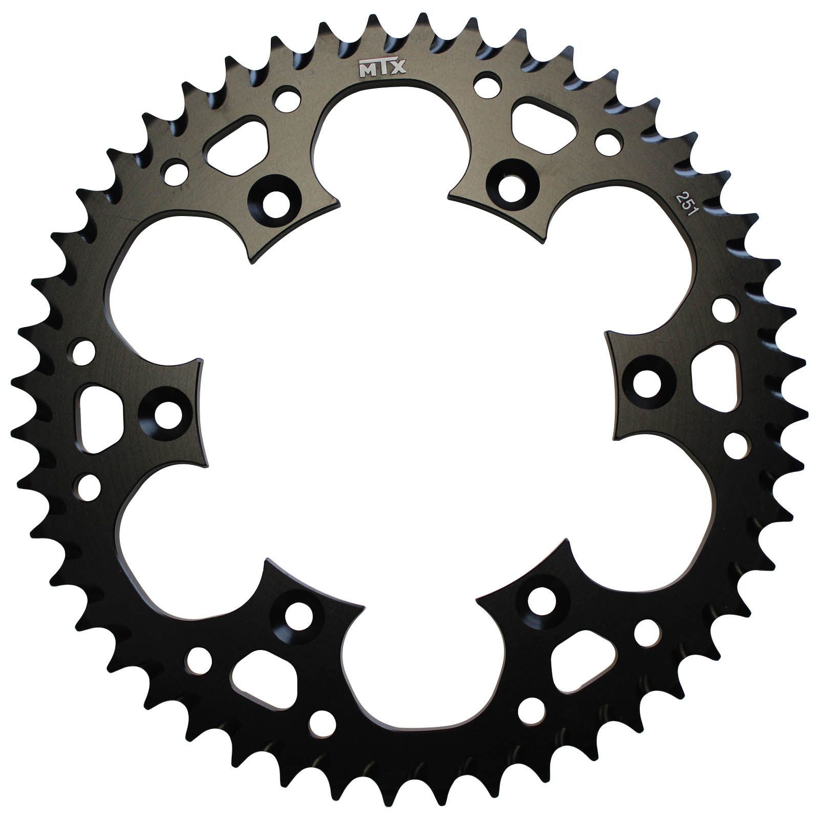 SPKT REAR ALLOY MTX ZERO BLK 251 51T #520 - Image 1