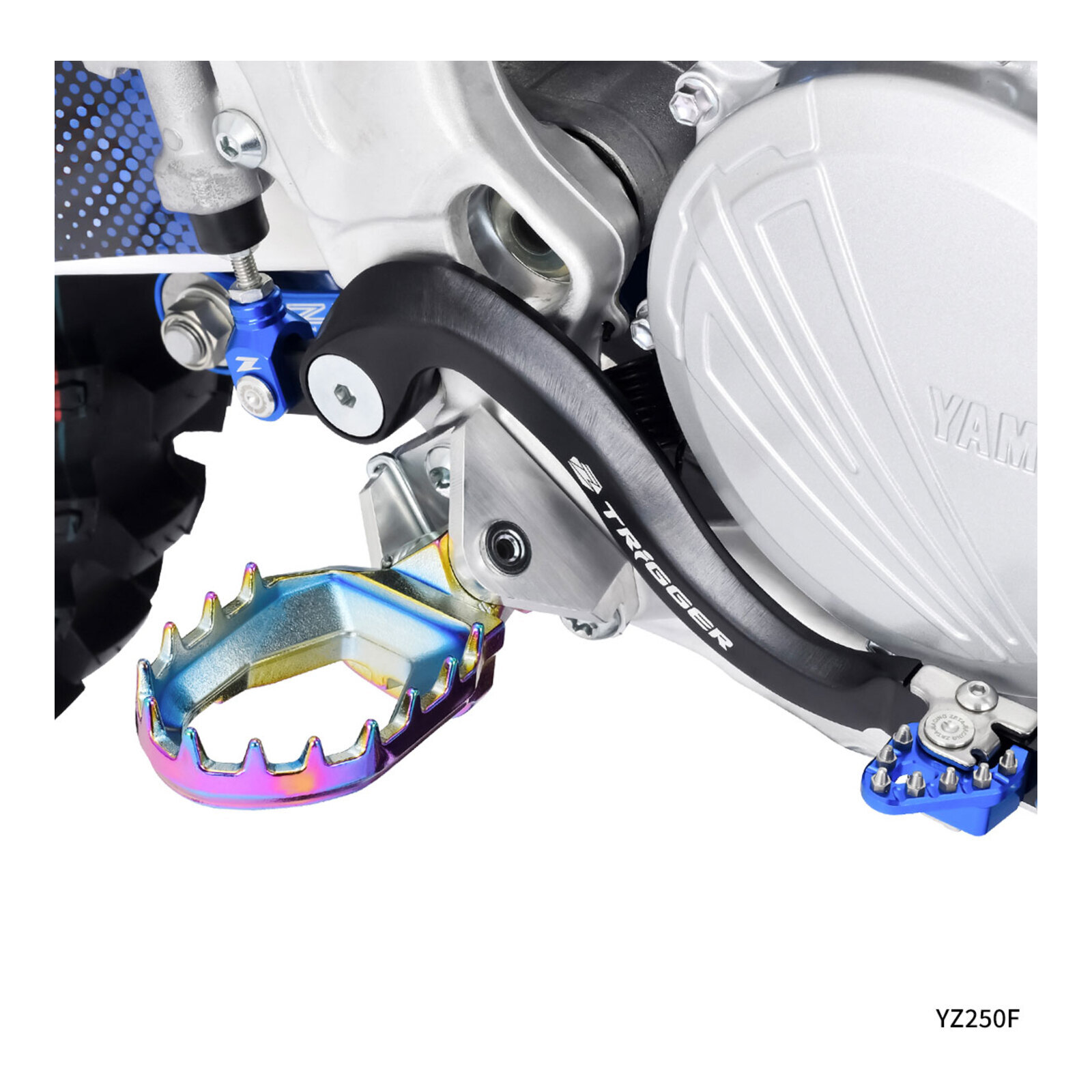 Zeta Max Foot Pegs YZ – Oilslick - Image 5