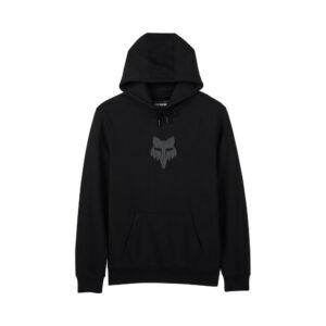 Fox head Fleece Pullover Hoody Black/Black - Image 2