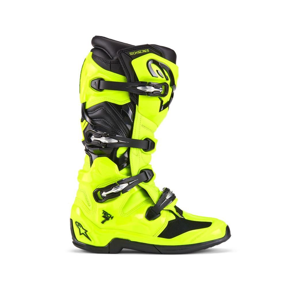 Alpinestars Tech-7 Motocross Boots Fluro Yellow/ Black