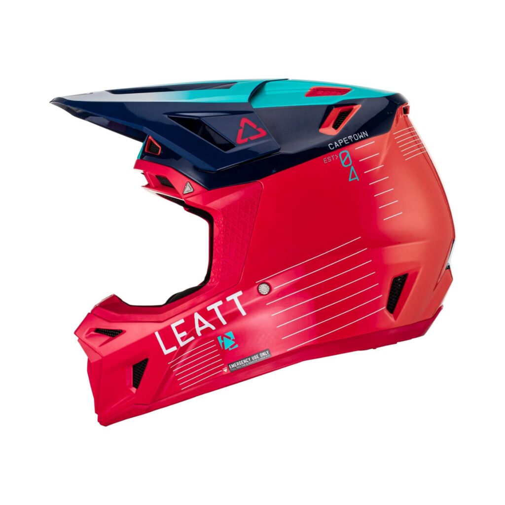 Leatt Moto 8.5 V23 Motocross Helmet Kit Red