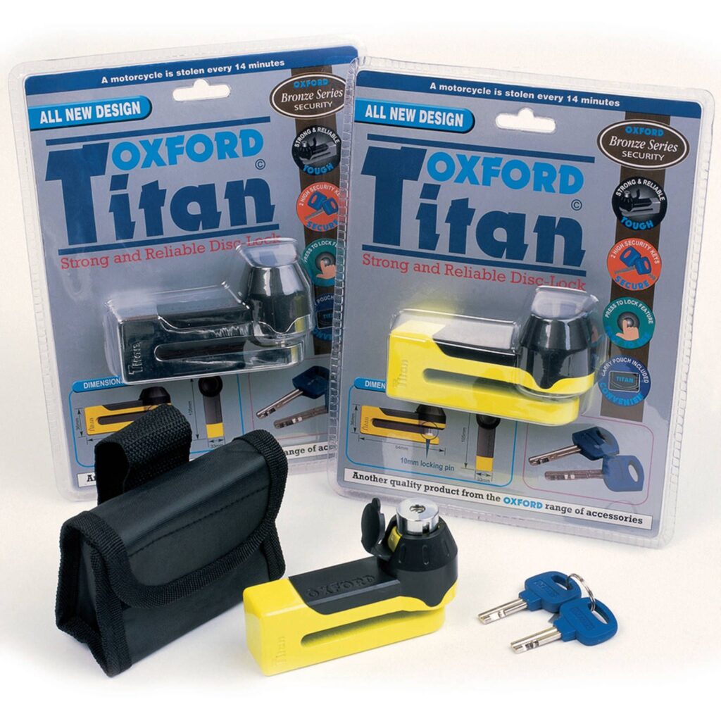 OXFORD TITAN 10MM DISC LOCK - CHR
